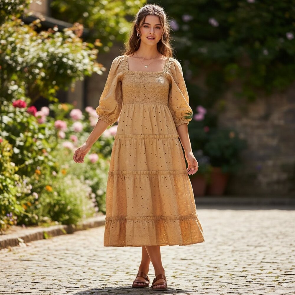 NWT Lost + Wander DESERT FLOWER MIDI DRESS